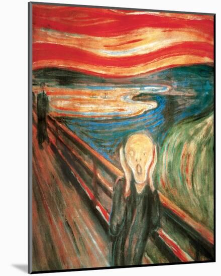 The Scream-Edvard Munch-Mounted Art Print