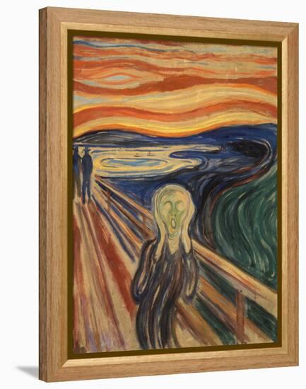 The Scream-Edvard Munch-Framed Stretched Canvas