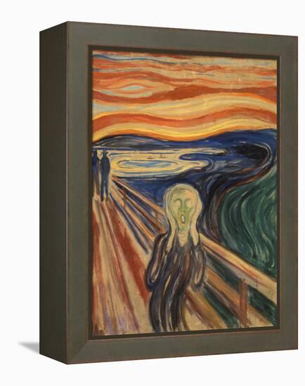 The Scream-Edvard Munch-Framed Stretched Canvas