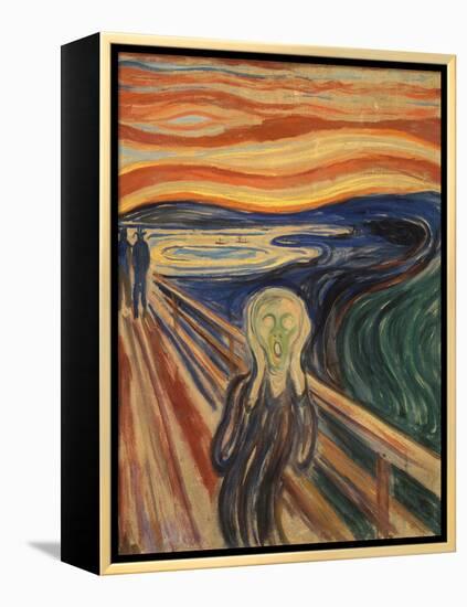 The Scream-Edvard Munch-Framed Stretched Canvas