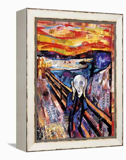 The Scream-James Grey-Framed Stretched Canvas