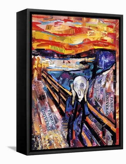 The Scream-James Grey-Framed Stretched Canvas