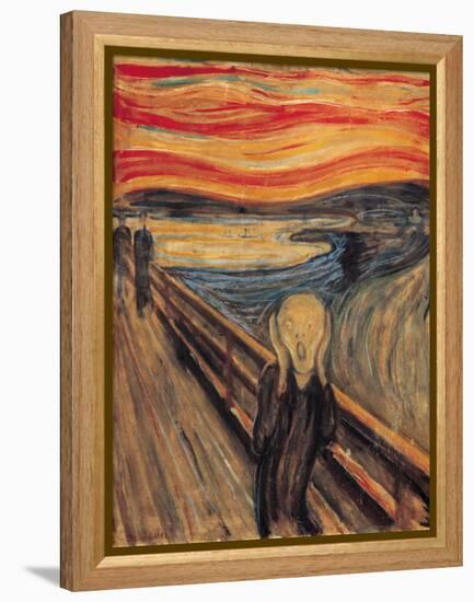 The Scream-Edvard Munch-Framed Stretched Canvas