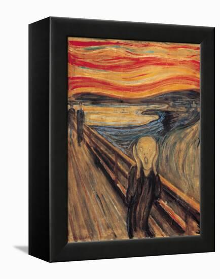 The Scream-Edvard Munch-Framed Stretched Canvas