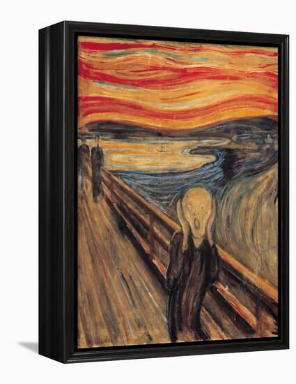 The Scream-Edvard Munch-Framed Stretched Canvas