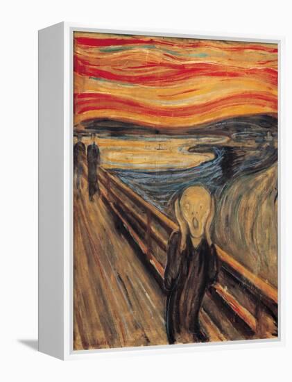 The Scream-Edvard Munch-Framed Stretched Canvas