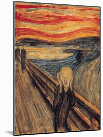 The Scream-Edvard Munch-Mounted Art Print