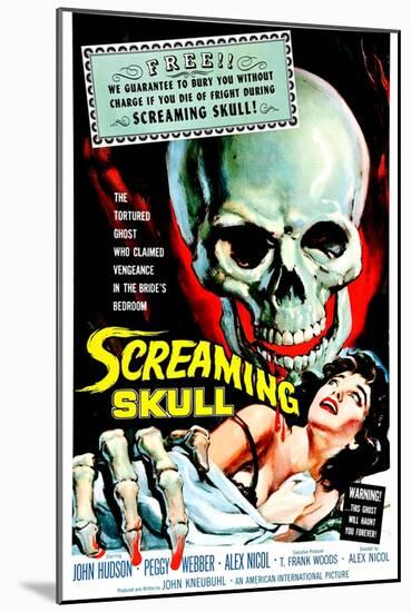 The Screaming Skull, 1958-null-Mounted Art Print