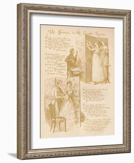 'The Screen in the Lumber Room', 1886-Randolph Caldecott-Framed Giclee Print