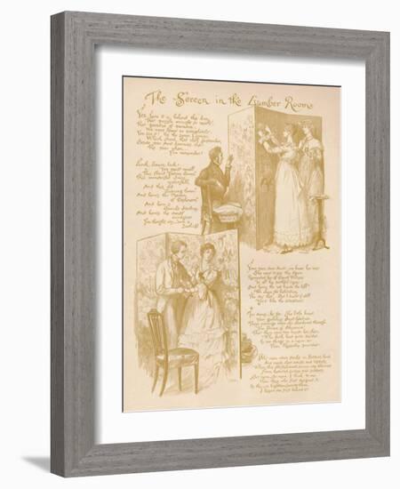 'The Screen in the Lumber Room', 1886-Randolph Caldecott-Framed Giclee Print