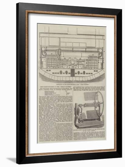 The Screw-Engines of the Great Eastern-null-Framed Giclee Print