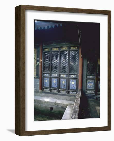 The Scripture Hall at the Great Mosque in Xian-Werner Forman-Framed Giclee Print