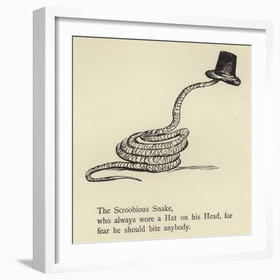 The Scroobious Snake-Edward Lear-Framed Giclee Print