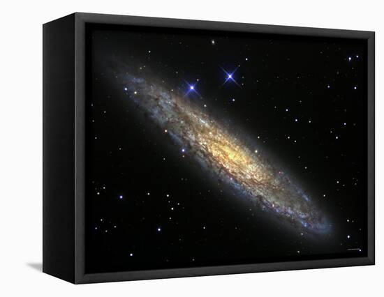 The Sculptor Galaxy, NGC 253 in the Constellation Sculptor-Stocktrek Images-Framed Premier Image Canvas