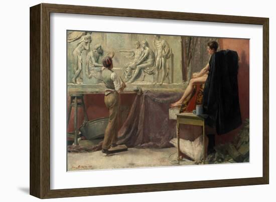 The Sculptor's Studio, 1885-Tom Roberts-Framed Giclee Print
