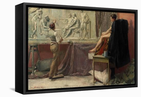 The Sculptor's Studio, 1885-Tom Roberts-Framed Premier Image Canvas