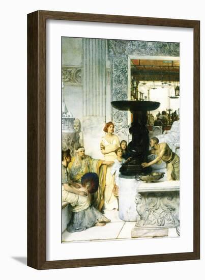 The Sculpture Gallery-Sir Lawrence Alma-Tadema-Framed Art Print