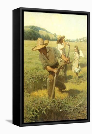 The Scythers, 1908-Newell Convers Wyeth-Framed Premier Image Canvas