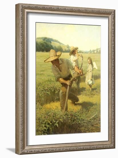 The Scythers, 1908-Newell Convers Wyeth-Framed Giclee Print