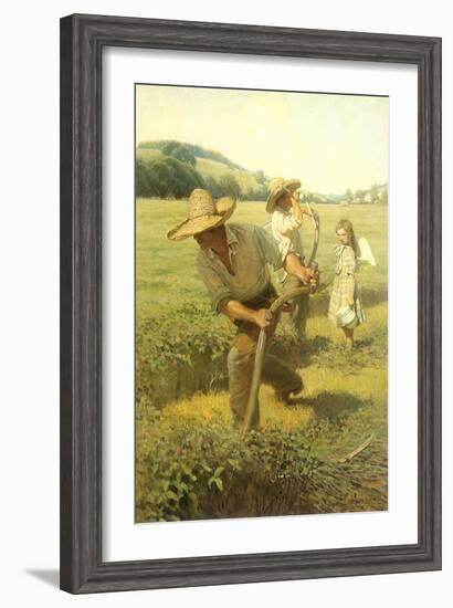 The Scythers, 1908-Newell Convers Wyeth-Framed Giclee Print