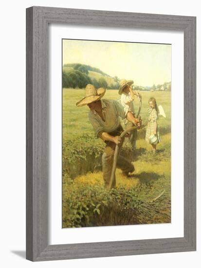 The Scythers, 1908-Newell Convers Wyeth-Framed Giclee Print