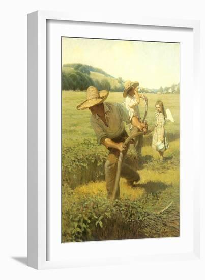 The Scythers, 1908-Newell Convers Wyeth-Framed Giclee Print