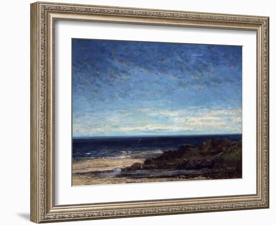 The Sea, 1867-Gustave Courbet-Framed Giclee Print