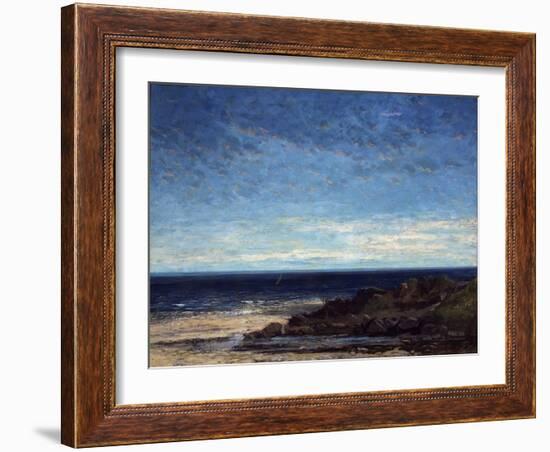 The Sea, 1867-Gustave Courbet-Framed Giclee Print