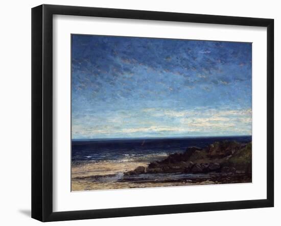 The Sea, 1867-Gustave Courbet-Framed Giclee Print