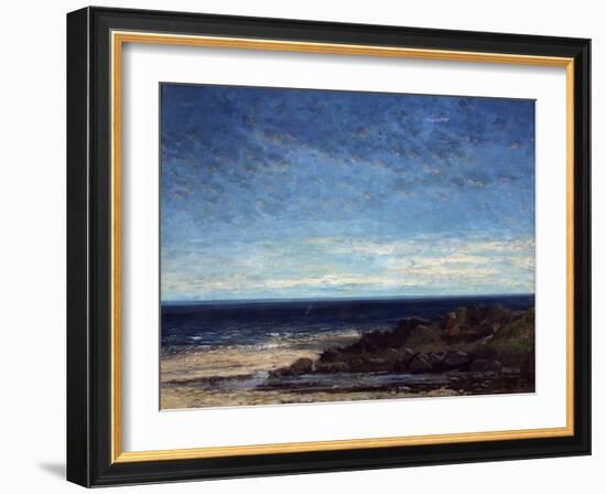 The Sea, 1867-Gustave Courbet-Framed Giclee Print