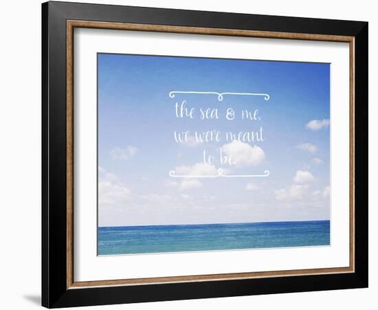 The Sea and Me-Susannah Tucker-Framed Art Print