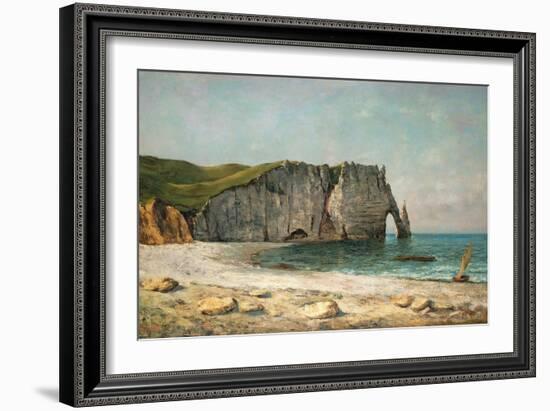 The Sea-Arch at Etretat, 1869-Gustave Courbet-Framed Giclee Print