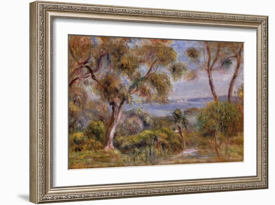 The Sea at Cagnes, c.1910-Pierre-Auguste Renoir-Framed Giclee Print