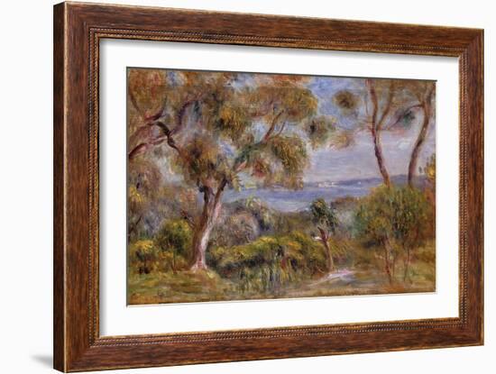 The Sea at Cagnes, c.1910-Pierre-Auguste Renoir-Framed Giclee Print