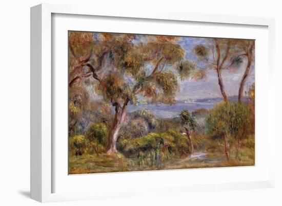 The Sea at Cagnes, c.1910-Pierre-Auguste Renoir-Framed Giclee Print