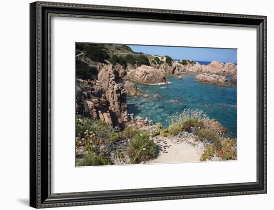 The Sea at Costa Paradiso, Sardinia, Italy, Mediterranean-Ethel Davies-Framed Photographic Print