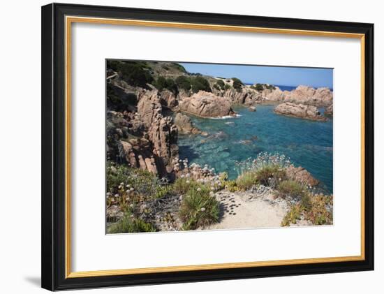 The Sea at Costa Paradiso, Sardinia, Italy, Mediterranean-Ethel Davies-Framed Photographic Print