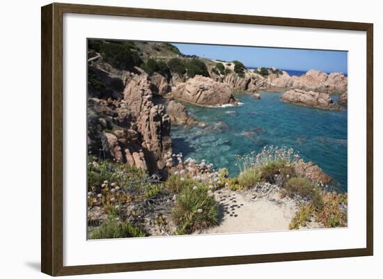 The Sea at Costa Paradiso, Sardinia, Italy, Mediterranean-Ethel Davies-Framed Photographic Print