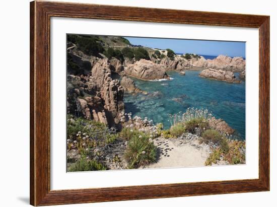 The Sea at Costa Paradiso, Sardinia, Italy, Mediterranean-Ethel Davies-Framed Photographic Print