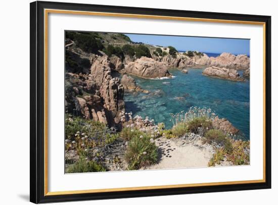 The Sea at Costa Paradiso, Sardinia, Italy, Mediterranean-Ethel Davies-Framed Photographic Print