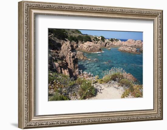 The Sea at Costa Paradiso, Sardinia, Italy, Mediterranean-Ethel Davies-Framed Photographic Print