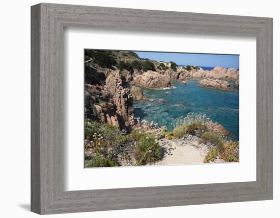 The Sea at Costa Paradiso, Sardinia, Italy, Mediterranean-Ethel Davies-Framed Photographic Print