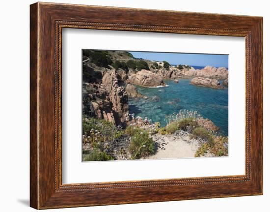 The Sea at Costa Paradiso, Sardinia, Italy, Mediterranean-Ethel Davies-Framed Photographic Print