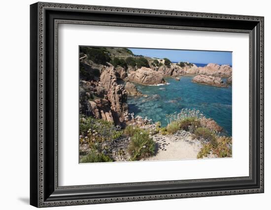 The Sea at Costa Paradiso, Sardinia, Italy, Mediterranean-Ethel Davies-Framed Photographic Print