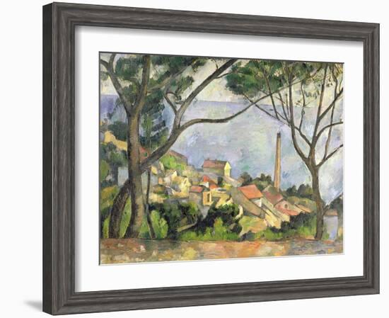 The Sea at L'Estaque, 1878-Paul C?zanne-Framed Giclee Print