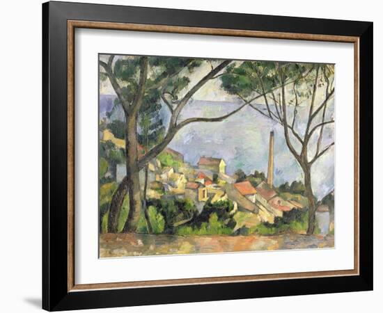 The Sea at L'Estaque, 1878-Paul C?zanne-Framed Giclee Print