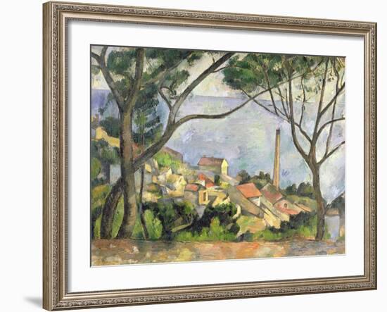 The Sea at L'Estaque, 1878-Paul C?zanne-Framed Giclee Print