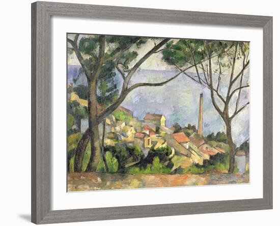 The Sea at L'Estaque, 1878-Paul C?zanne-Framed Giclee Print