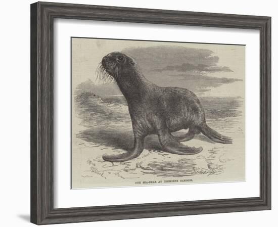 The Sea-Bear at Cremorne Gardens-Thomas W. Wood-Framed Giclee Print