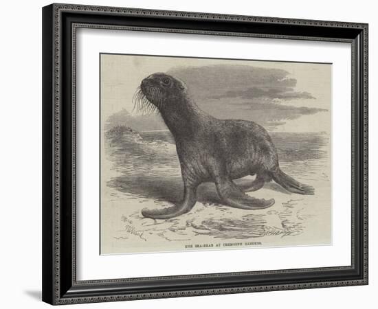 The Sea-Bear at Cremorne Gardens-Thomas W. Wood-Framed Giclee Print